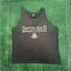 Vintage 90s Daytona Beach Tank Top Florida Surfer Beach Tee
